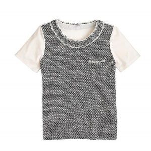 NWT jcrew tweed front shirt size m